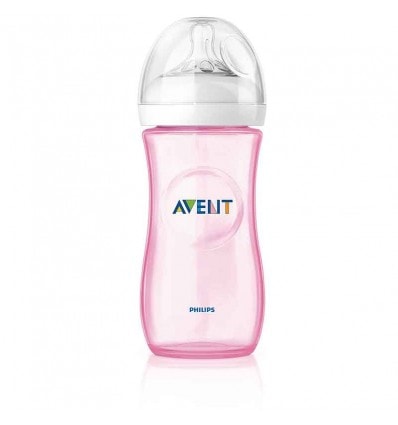 Avent Natural Biberon 330 ml Rosa - Image 1