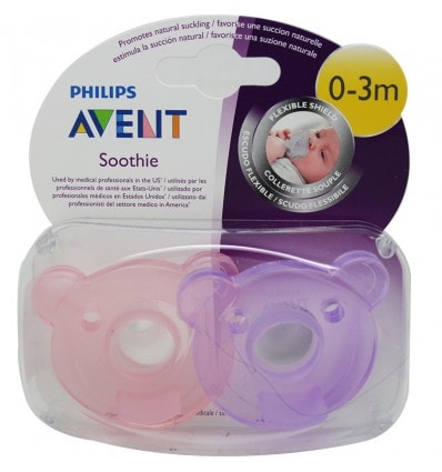 Avent Chupetes Soothie 0-3 Meses Rosa - Image 1