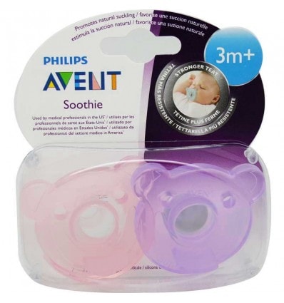Avent Chupetes Soothie 3 Meses Rosa - Image 1
