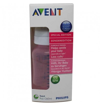 Avent Classic Biberon 260 ml Rosa Sencillo - Image 1