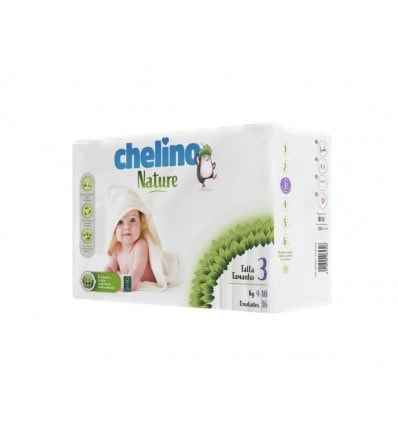 Chelino Nature Talla 3 4-10 kg 36 Unidades - Image 1
