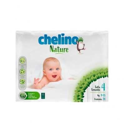 Chelino Nature Talla 4 9-15 kg 34 Unidades - Image 1