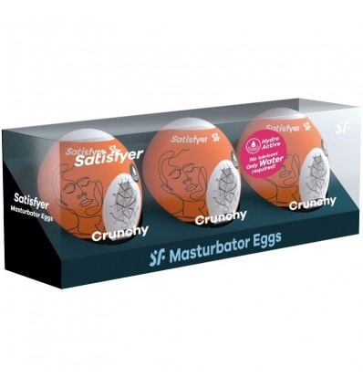 Satisfyer Huevo Masturbador Crunchy Pack Tres - Image 1