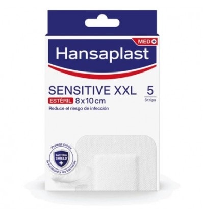 Hansaplast Sensitive XXL 5 Apósitos 8x10 cm - Image 1