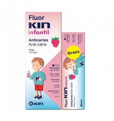 Fluorkin Infantil Enjuague 500ml + Pasta 50ml - Image 1