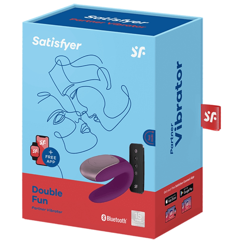 Satisfyer Double Fun Partner Vibrador Lila - Image 1