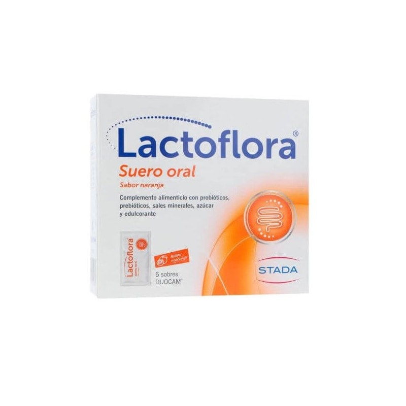 Lactoflora Suero Oral Naranja 6 Sobres Duocam - Image 1