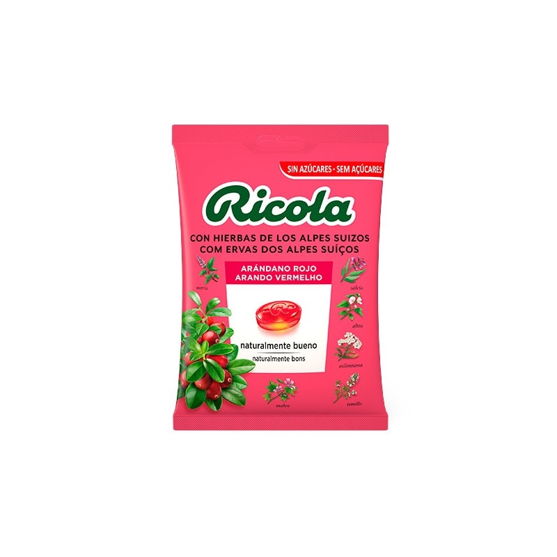 Ricola Caramelos Arándano Rojo Bolsa 70g - Image 1