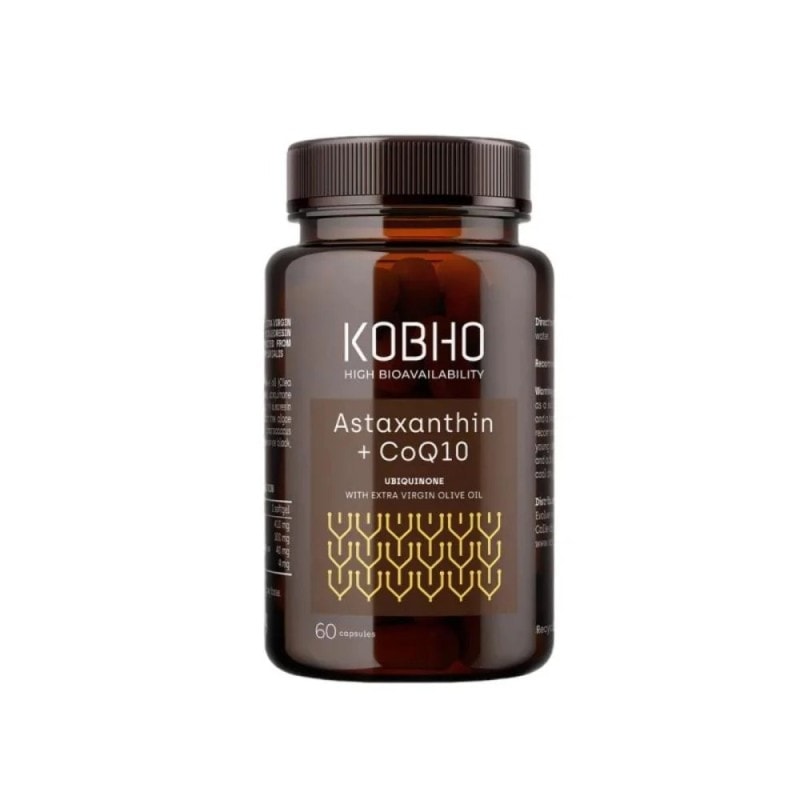 Kobho Astaxantina + CoQ10 60 Cápsulas - Image 1