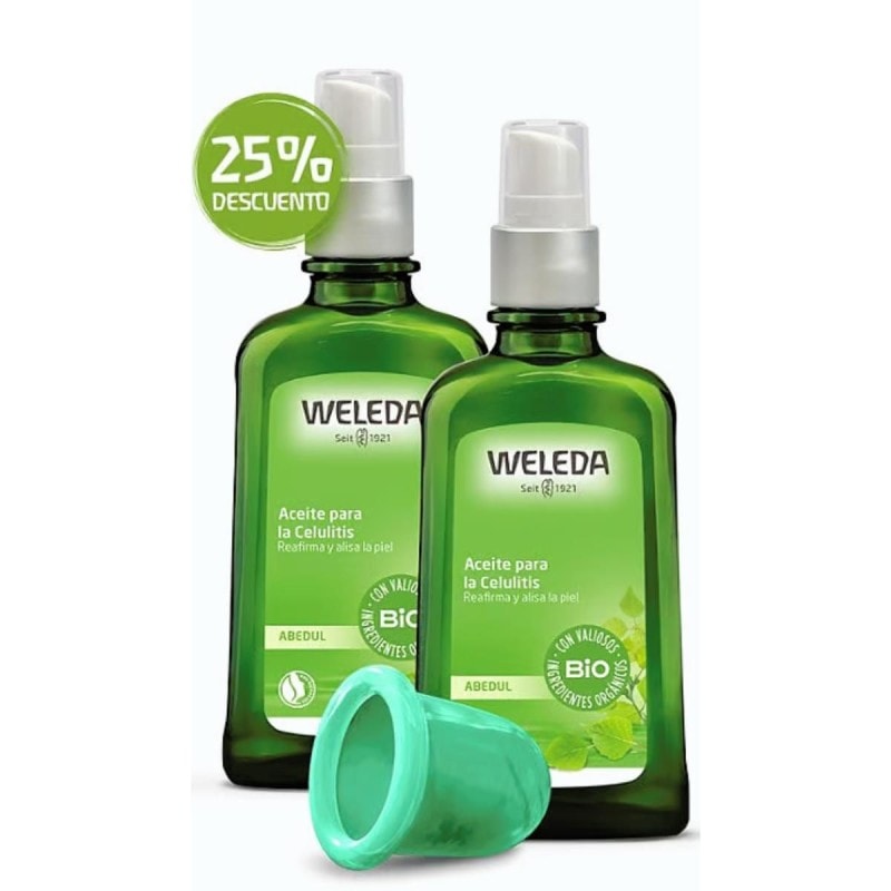 Weleda Anticeulitico Aceite de abedul 100 ml +100 ml + Celulicup - Image 1