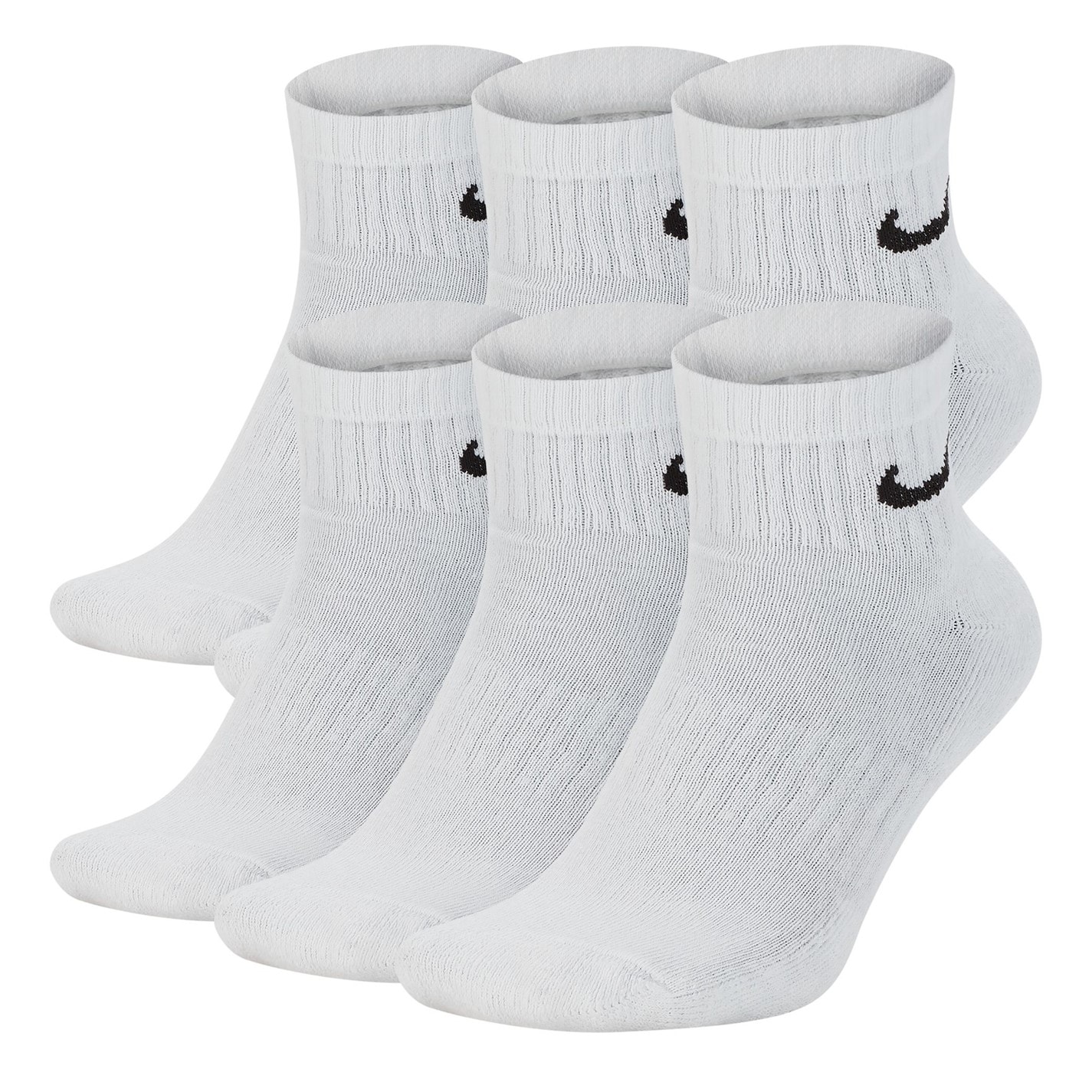 Nike Men's 6 Pack Quarter Socks - Image 1