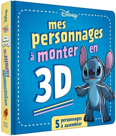 DISNEY - Grand Livre Puzzle - Mes personnages 3D à monter - Image 1