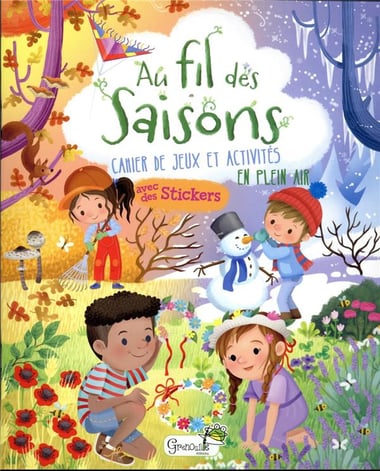 Au fil des saisons : cahier de jeux et activités en plein air - Image 1