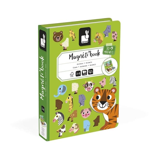 Jeu éducatif magnétique Janod - Magnéti'book - Animaux