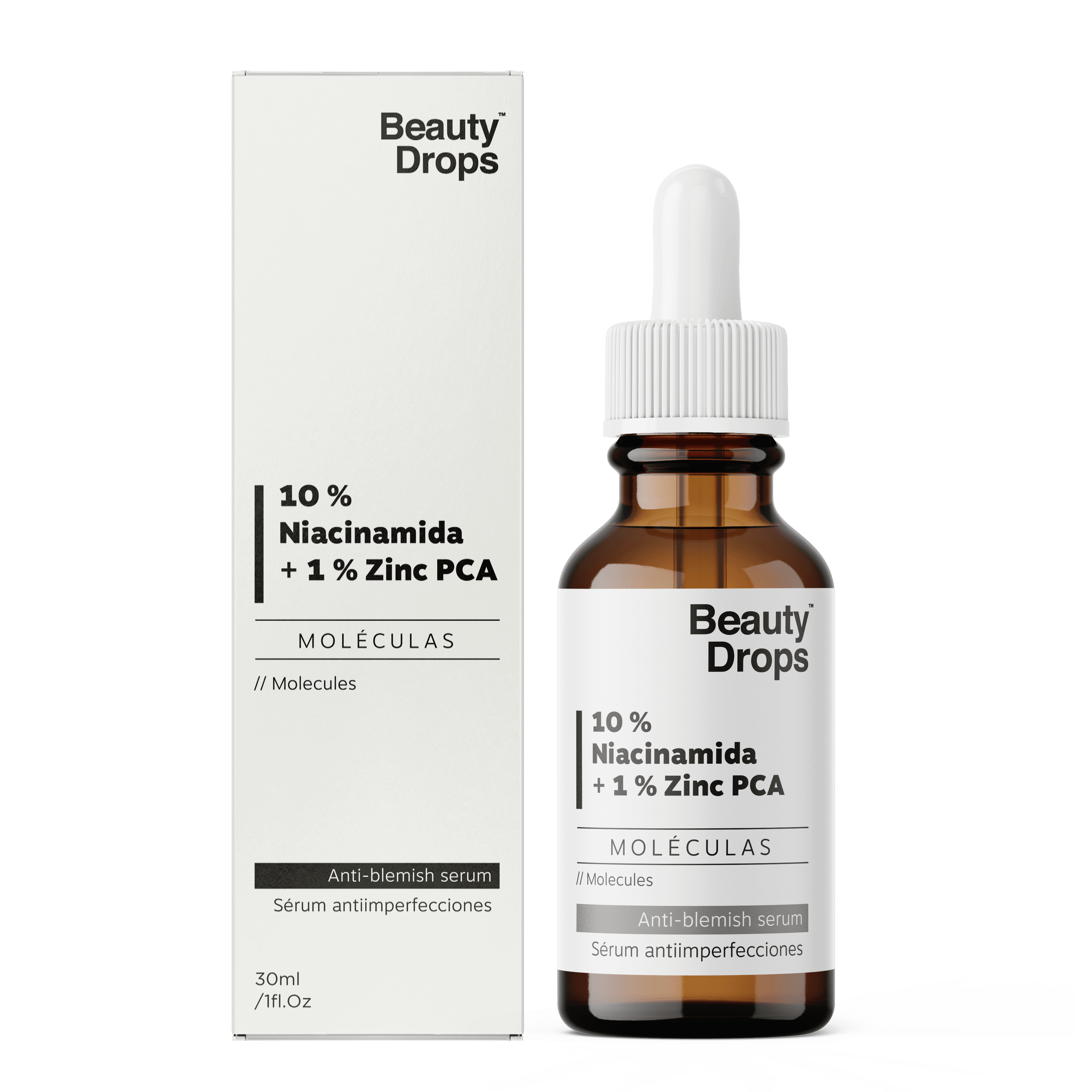 Beauty Drops
10% Niacinamida + 1% Zinc PCA Sérum anti-imperfecciones - Image 1