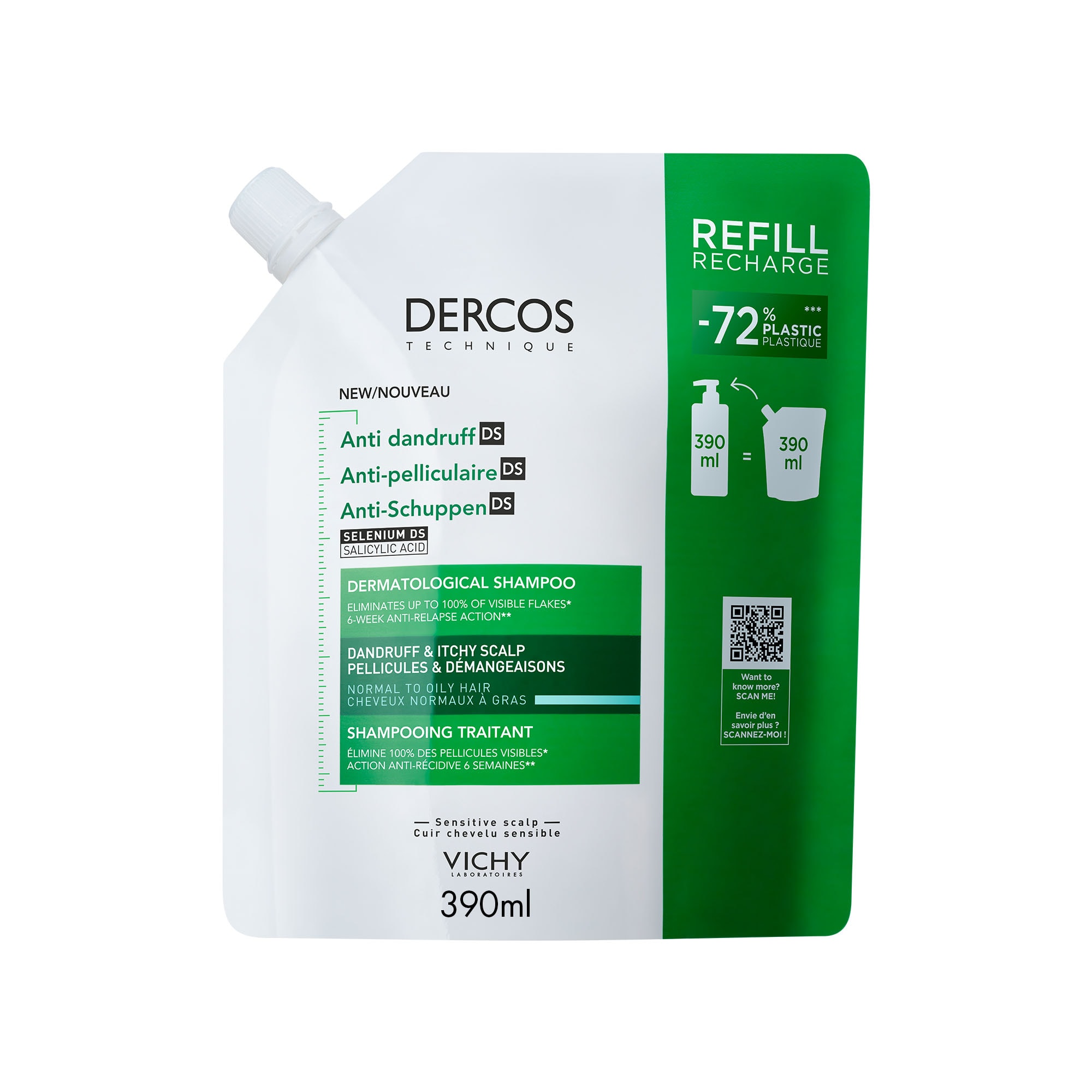 Vichy
Refill Dercos Technique Champú Anticaspa para Cabello Normal o Graso - Image 1