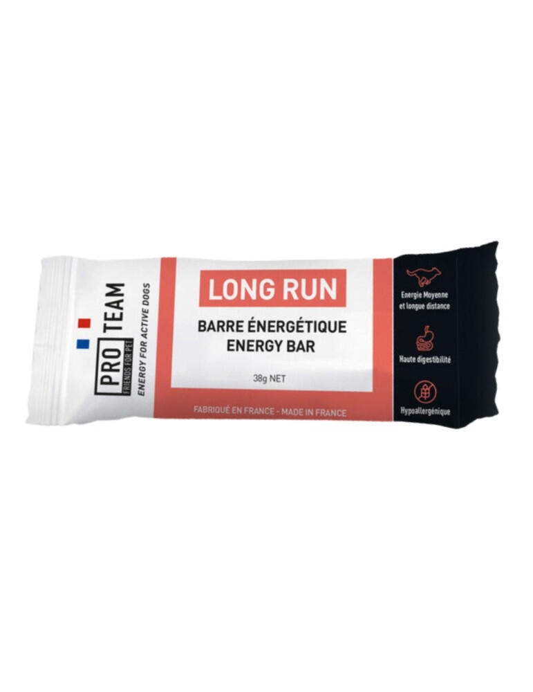 BARRE ÉNERGÉTIQUE CHIEN SPORT – ENDURANCE & BOOST - PRO TEAM LONG RUN - 20 X 38g - Image 1