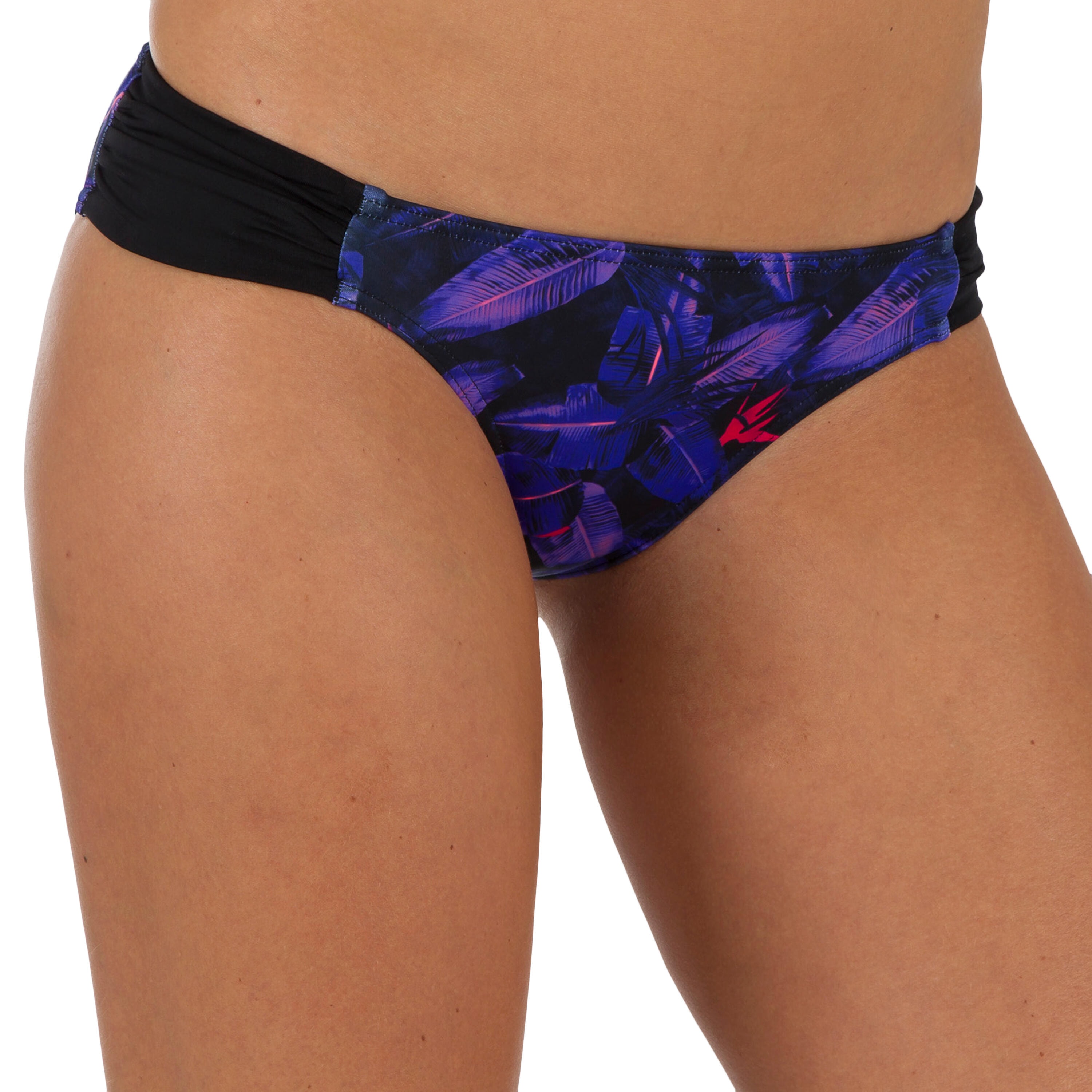 Bas de maillot de bain de surf femme plissée côté NIKI PSYCHO - Image 1
