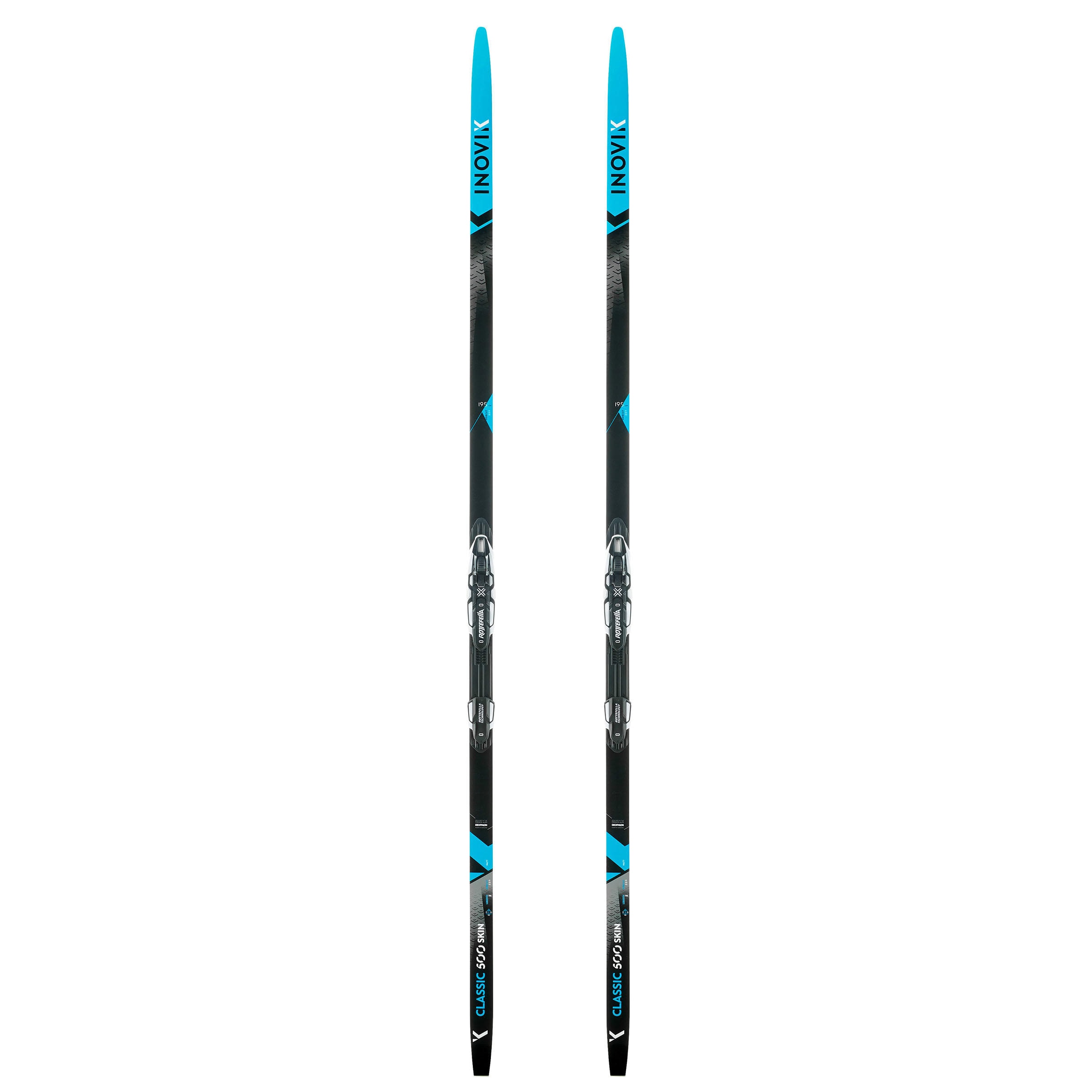 Ski de fond classique à peaux adulte XC S 500 SKIN + Fixation Rottefella - Image 1