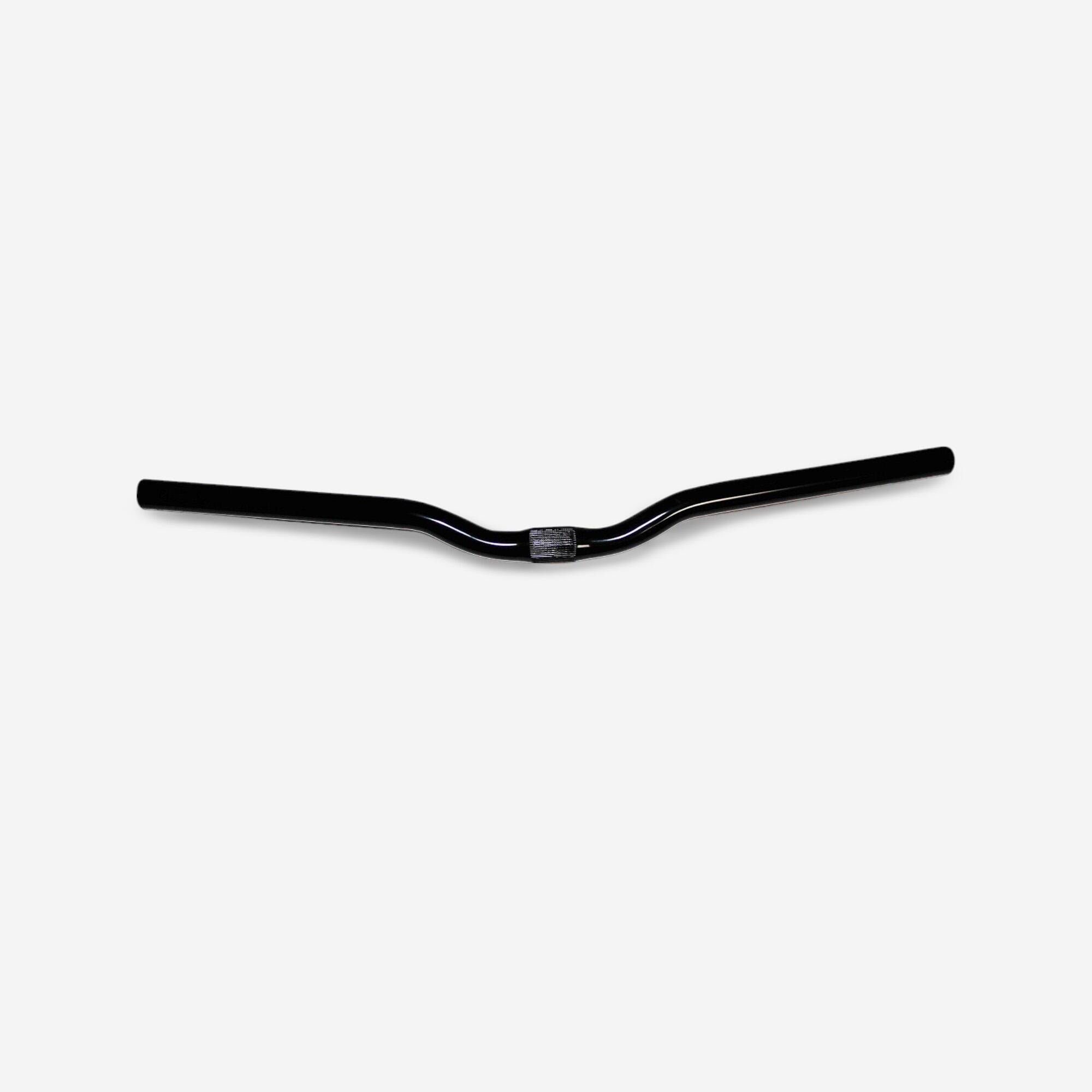 CINTRE VTT 25.4 RISE 50MM - BACK SWEEP 6° - UP SWEEP 5° 620MM ACIER NOIR - Image 1