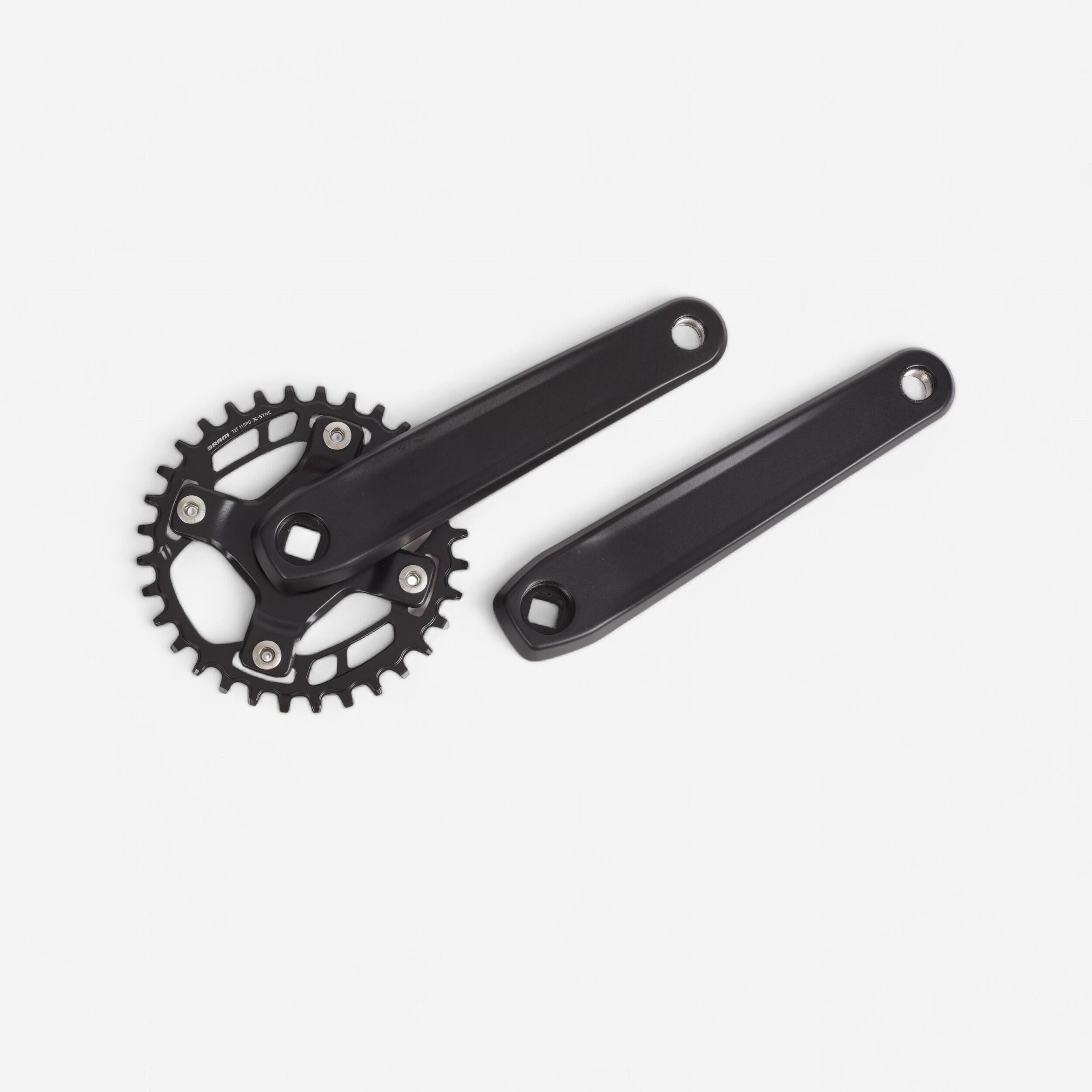 PEDALIER VTT MONO-PLATEAU X-SYNC 9 VITESSES 32 DENTS 175MM AXE CARRE - Image 1