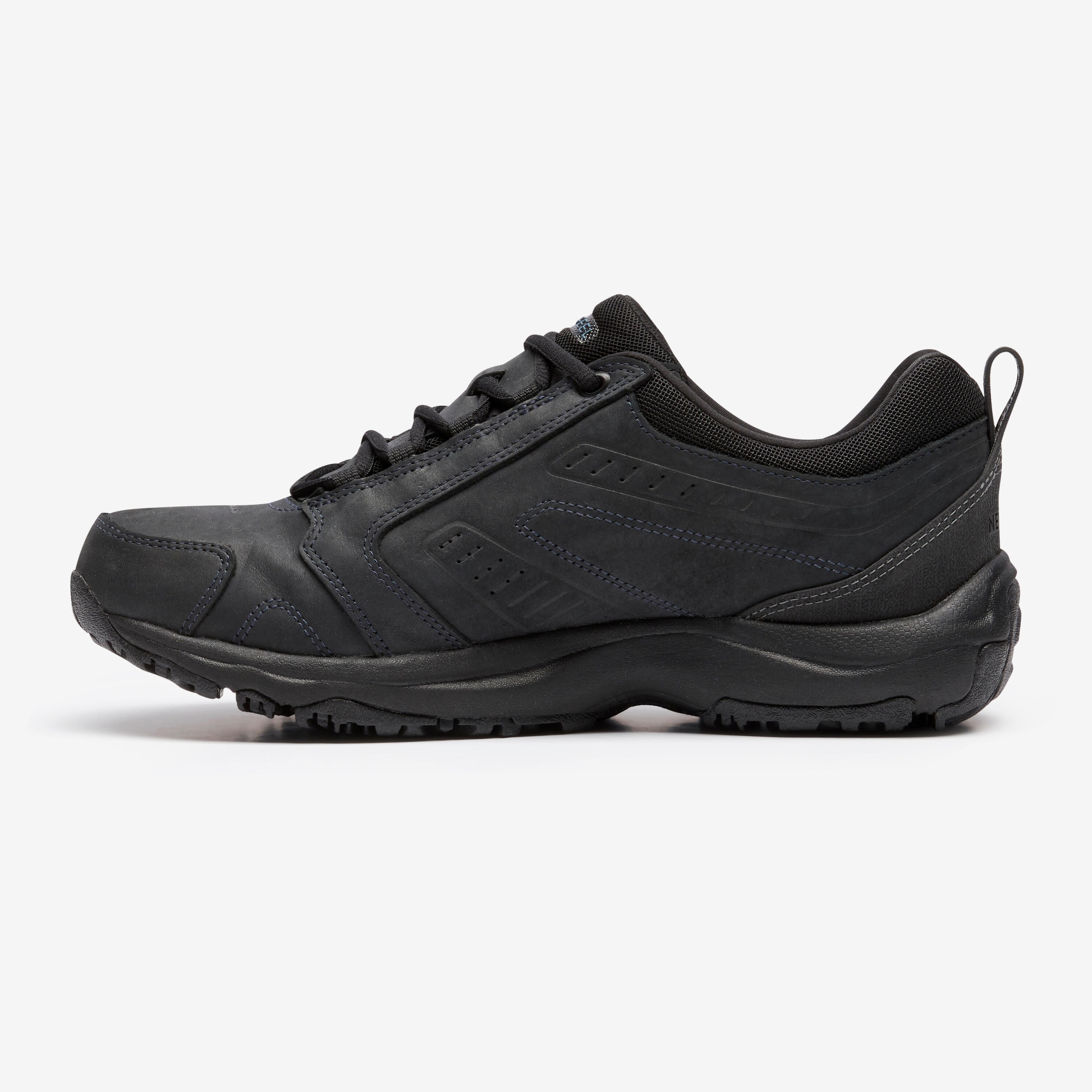 Chaussures marche urbaine homme Nakuru Waterproof imperméable cuir noir - Image 1