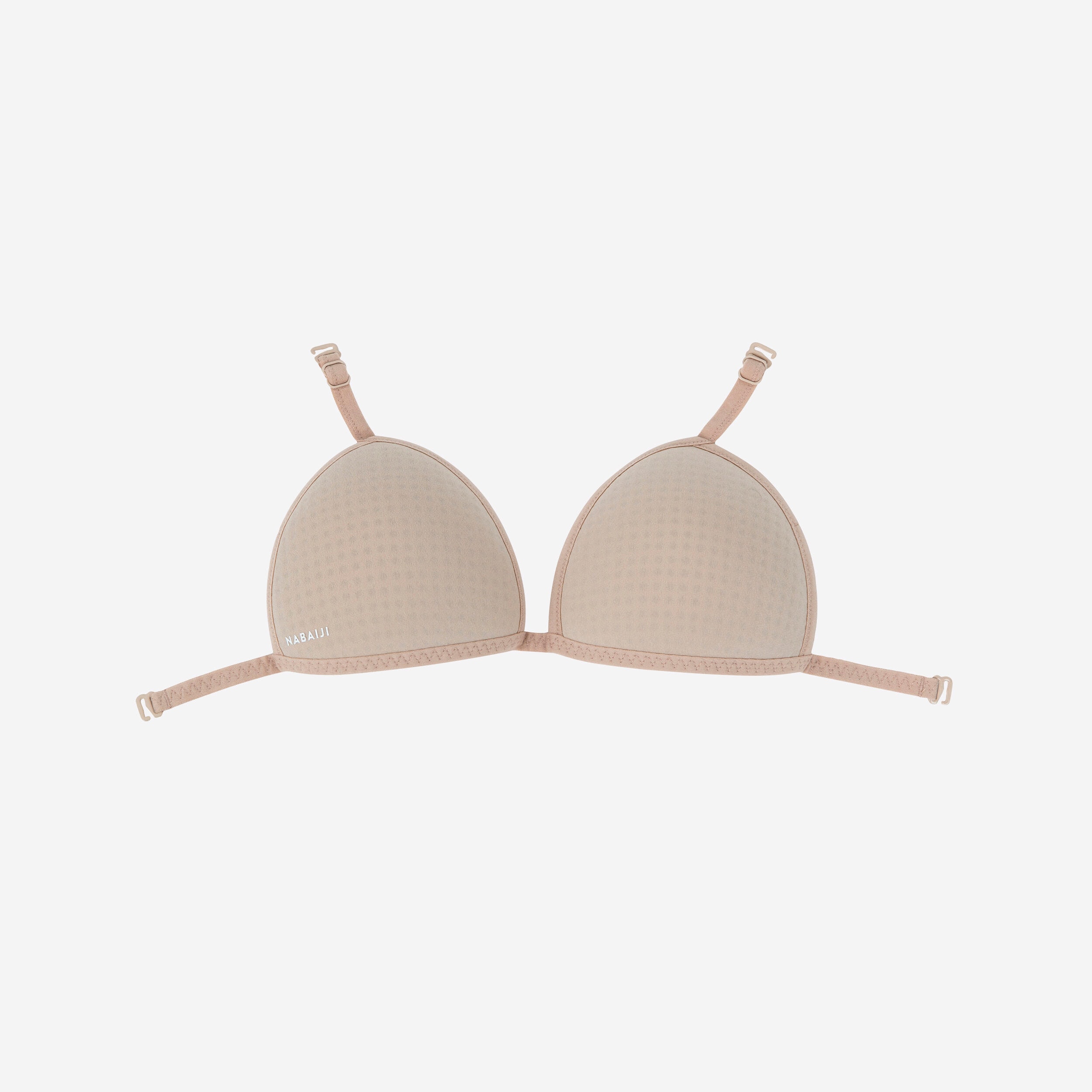 Coque amovible Brassière de maillot de bain femme natation beige - Image 1