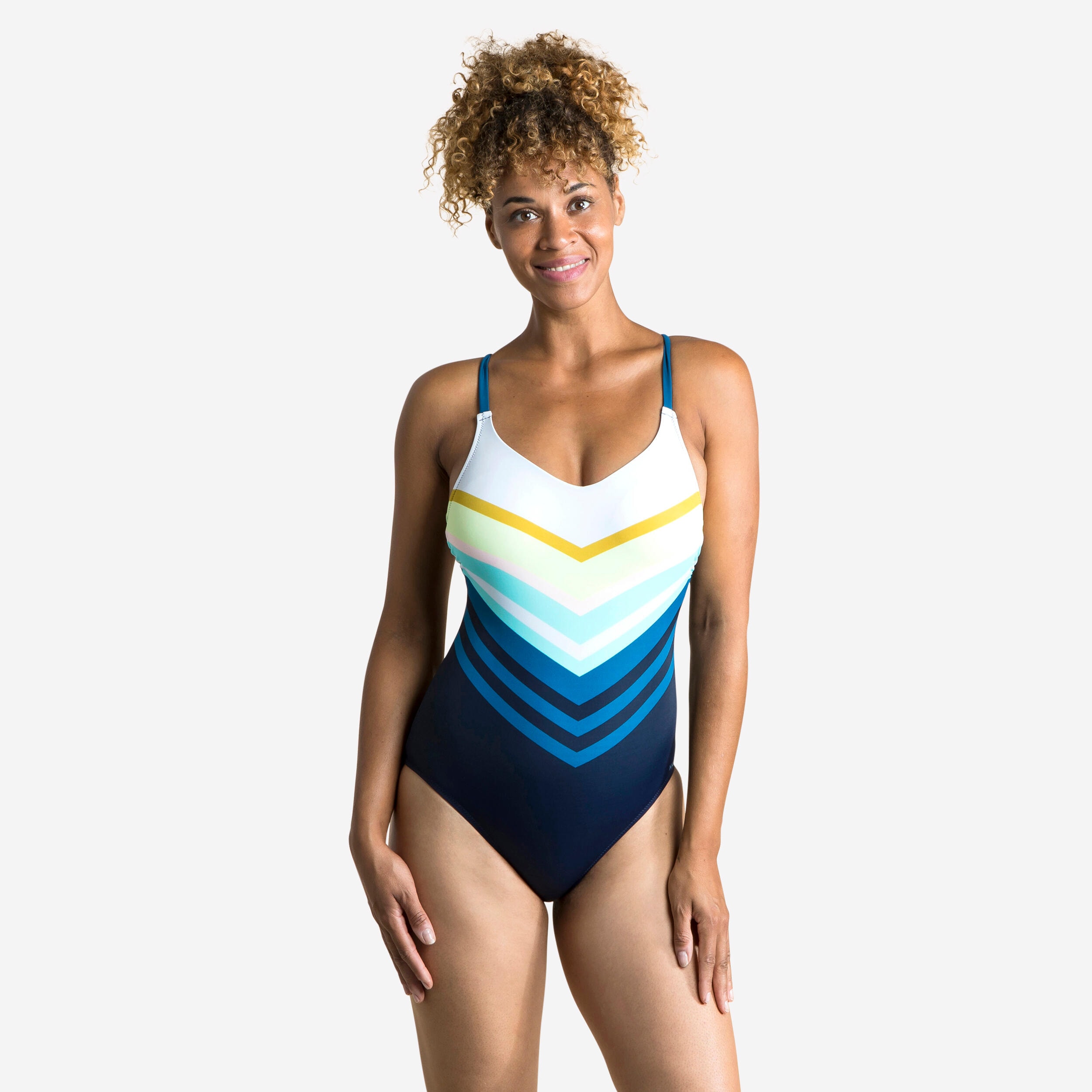 Maillot de Bain de Natation Femme 1 Pièce Lila Sharp Marine - Image 1