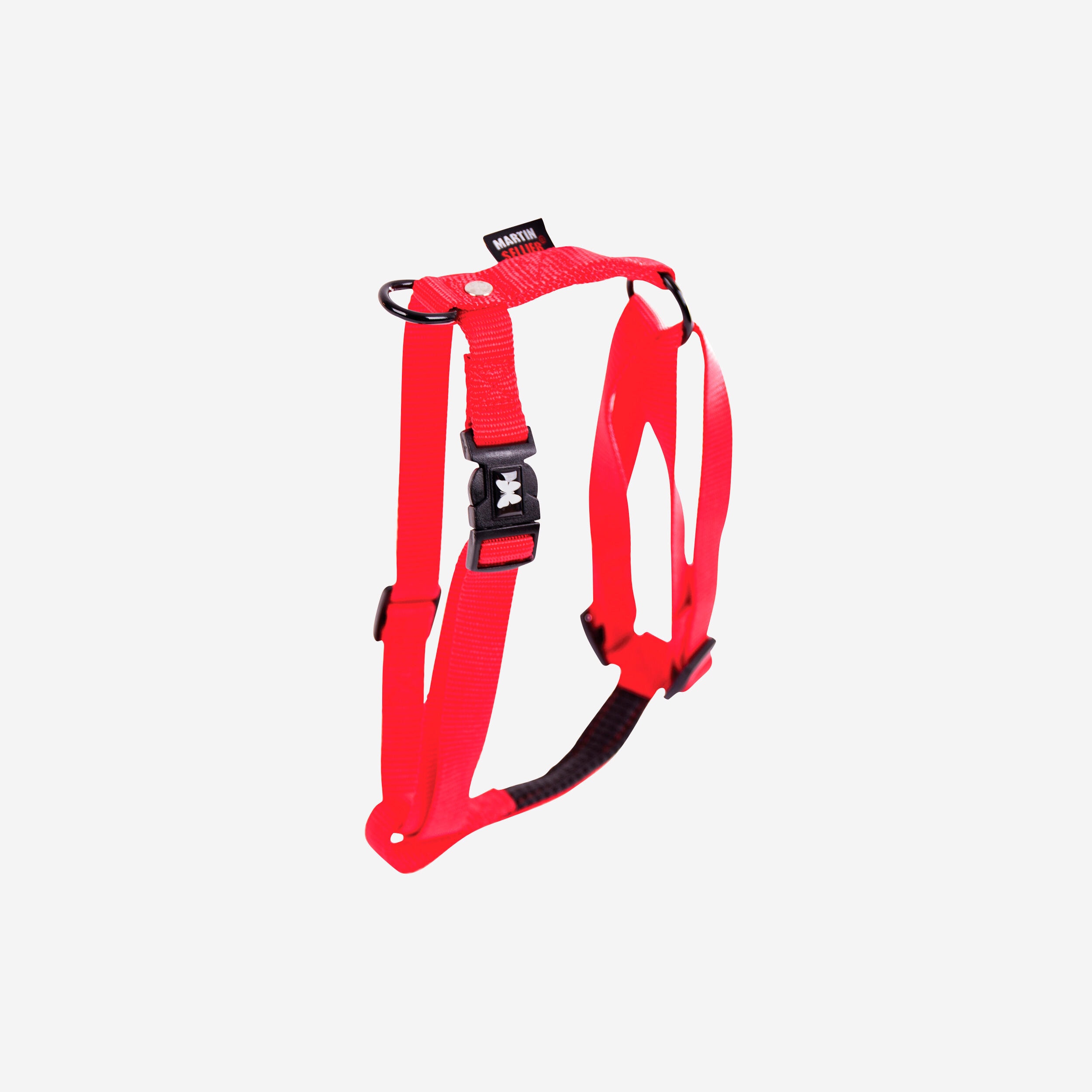 Harnais pour chien confort, rouge - Image 1