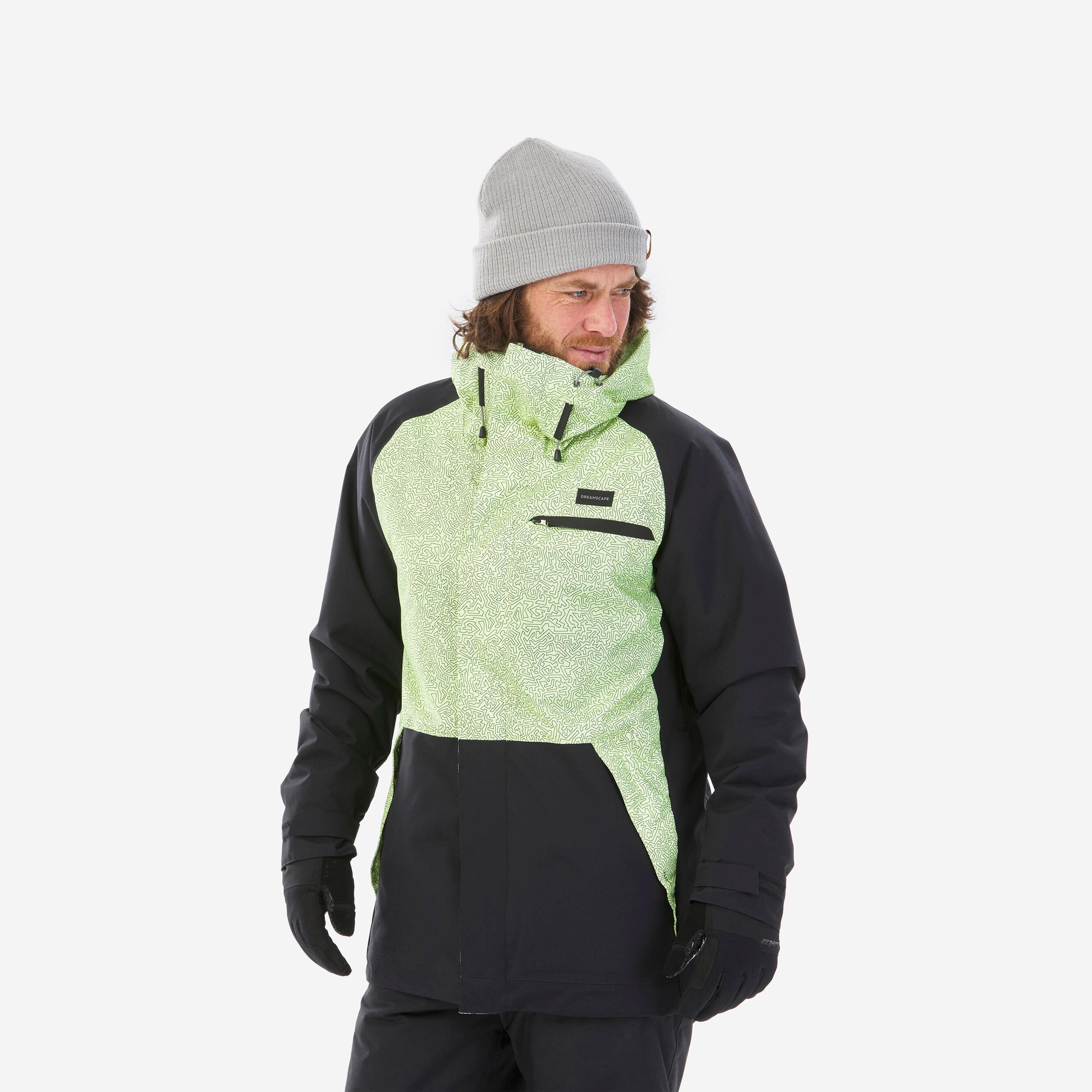 Veste snowboard Homme - SNB 100 jaune/noir - Image 1