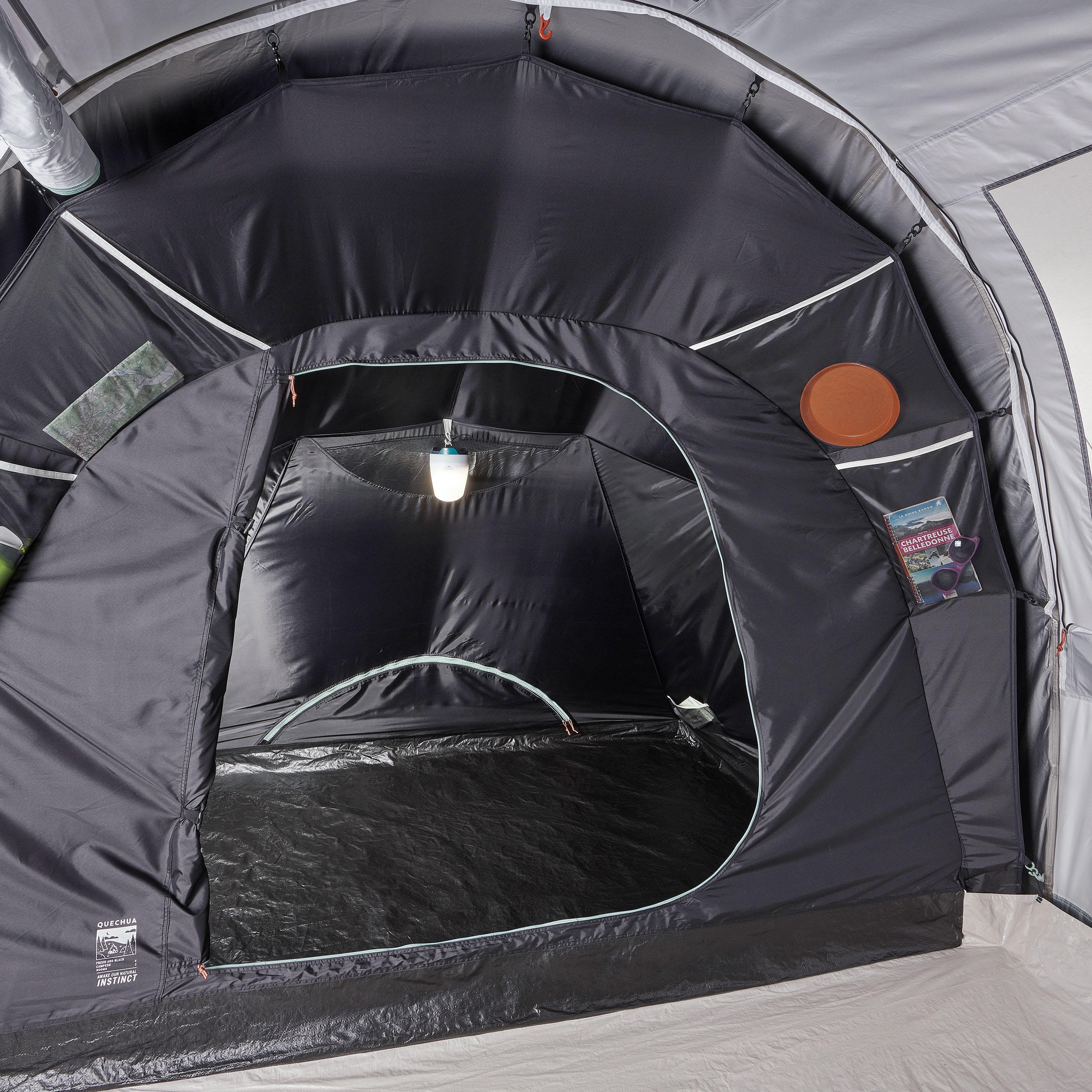 CHAMBRE + TAPIS DE SOL - PIÈCE DÉTACHÉE POUR LA TENTE ARPENAZ 4.2 FRESH&BLACK - Image 1