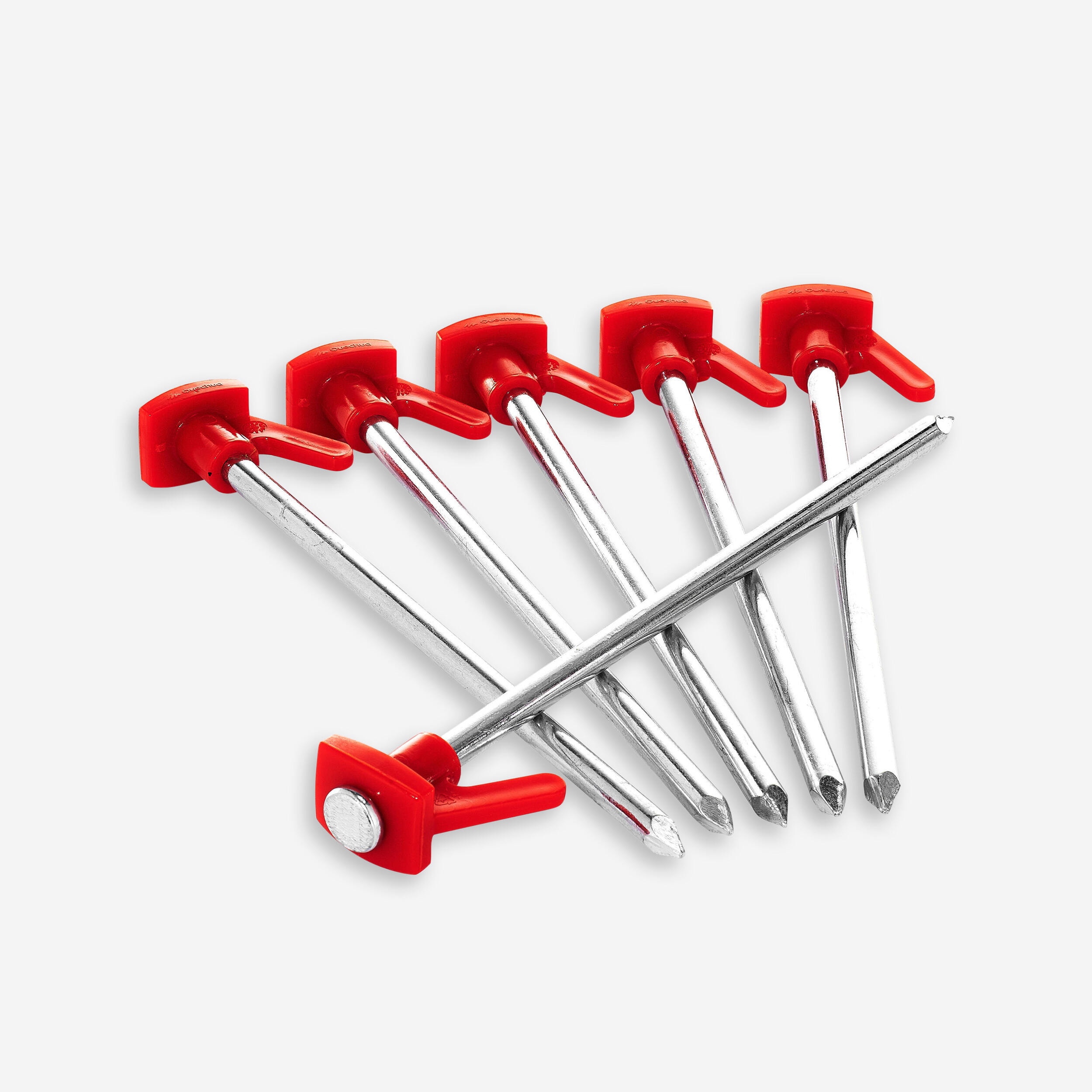 6 PIQUETS DE TENTE - SOLS DURS - Image 1