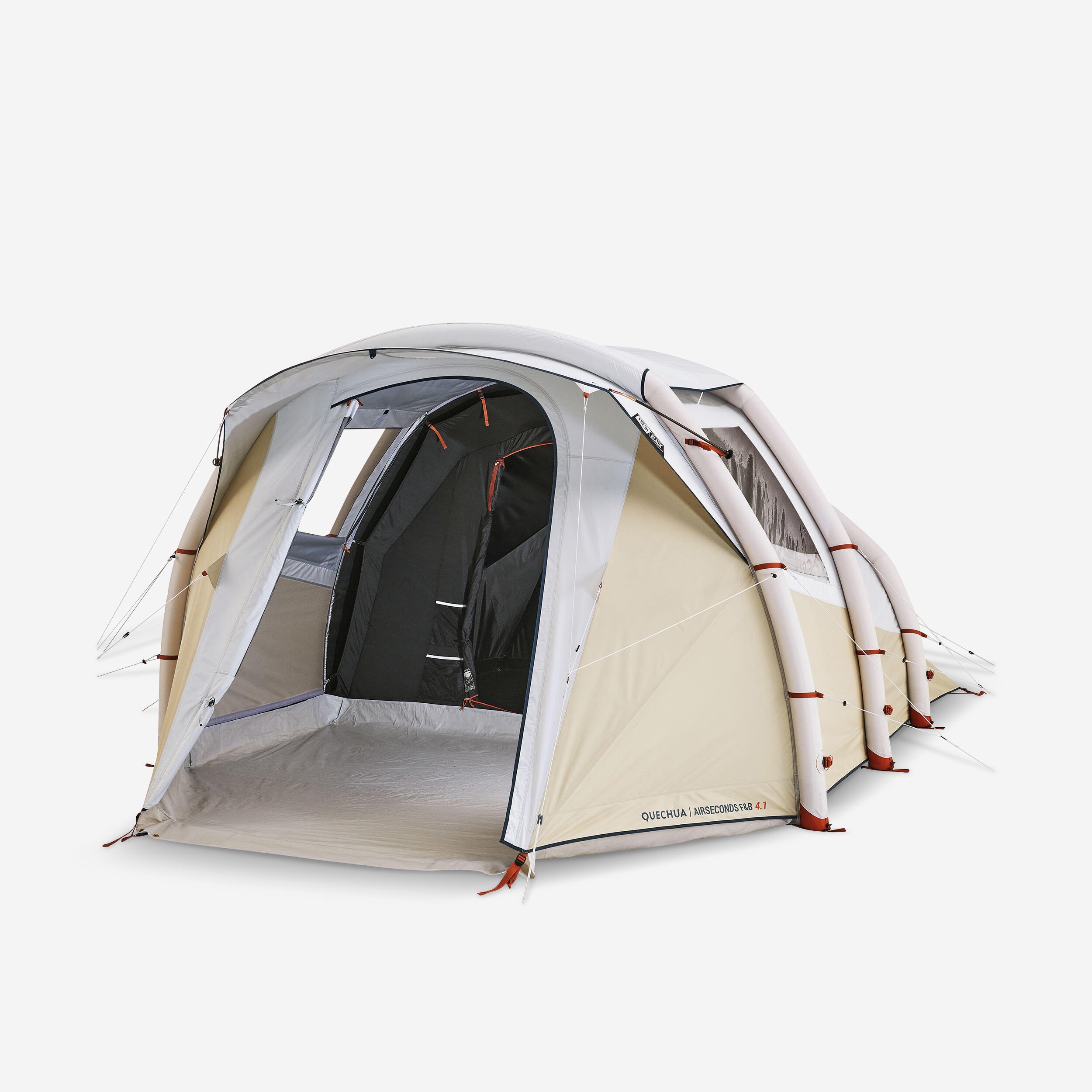 Tente de camping gonflable 4 places, Fresh & Black, Air Seconds 4.1 beige - Image 1