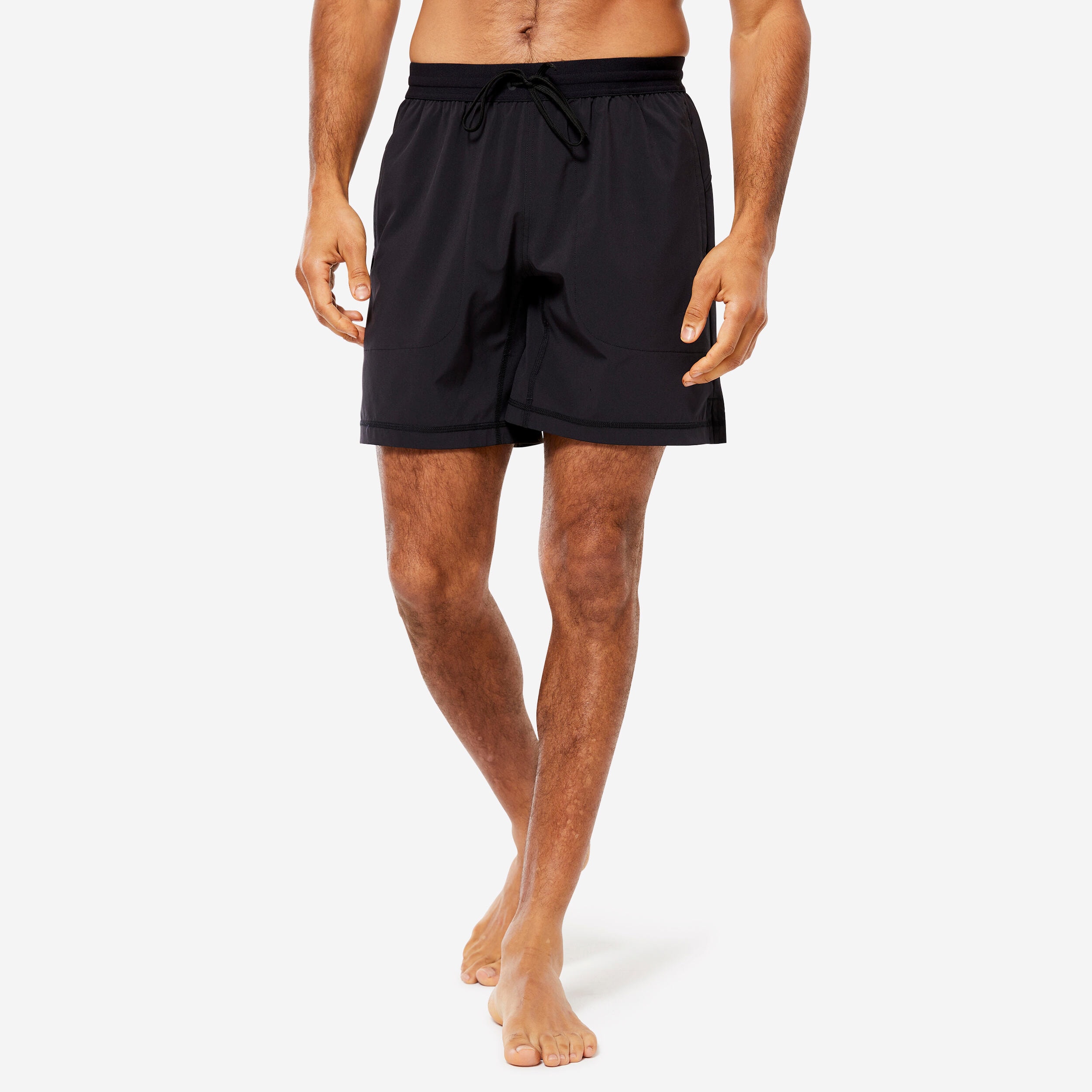 SHORT HOMME HOT YOGA ULTRA LEGER AVEC SLIP INTEGRE NOIR - Image 1