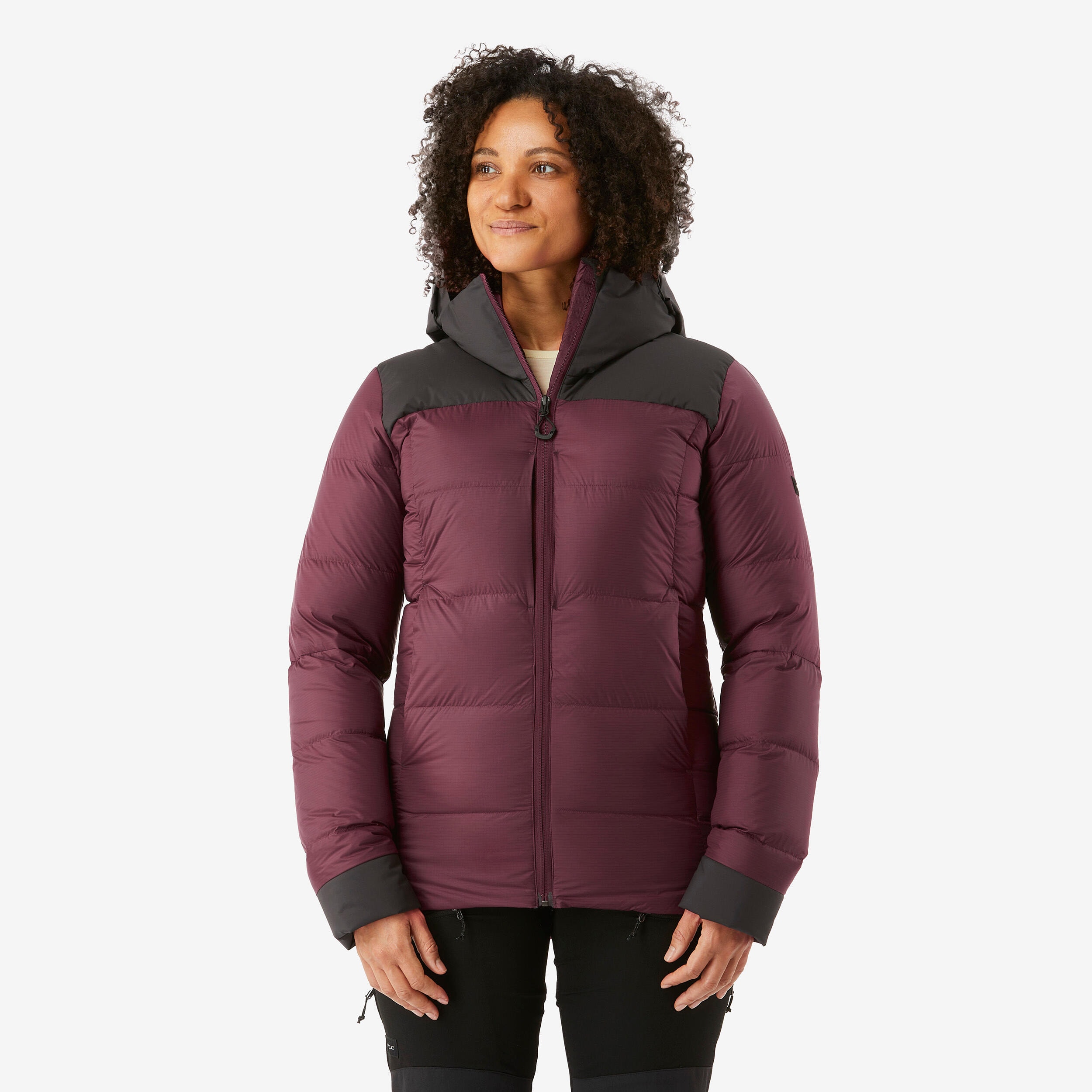 Doudoune chaude en duvet avec capuche - MT900 Bordeaux -20°c - Femme - Image 1