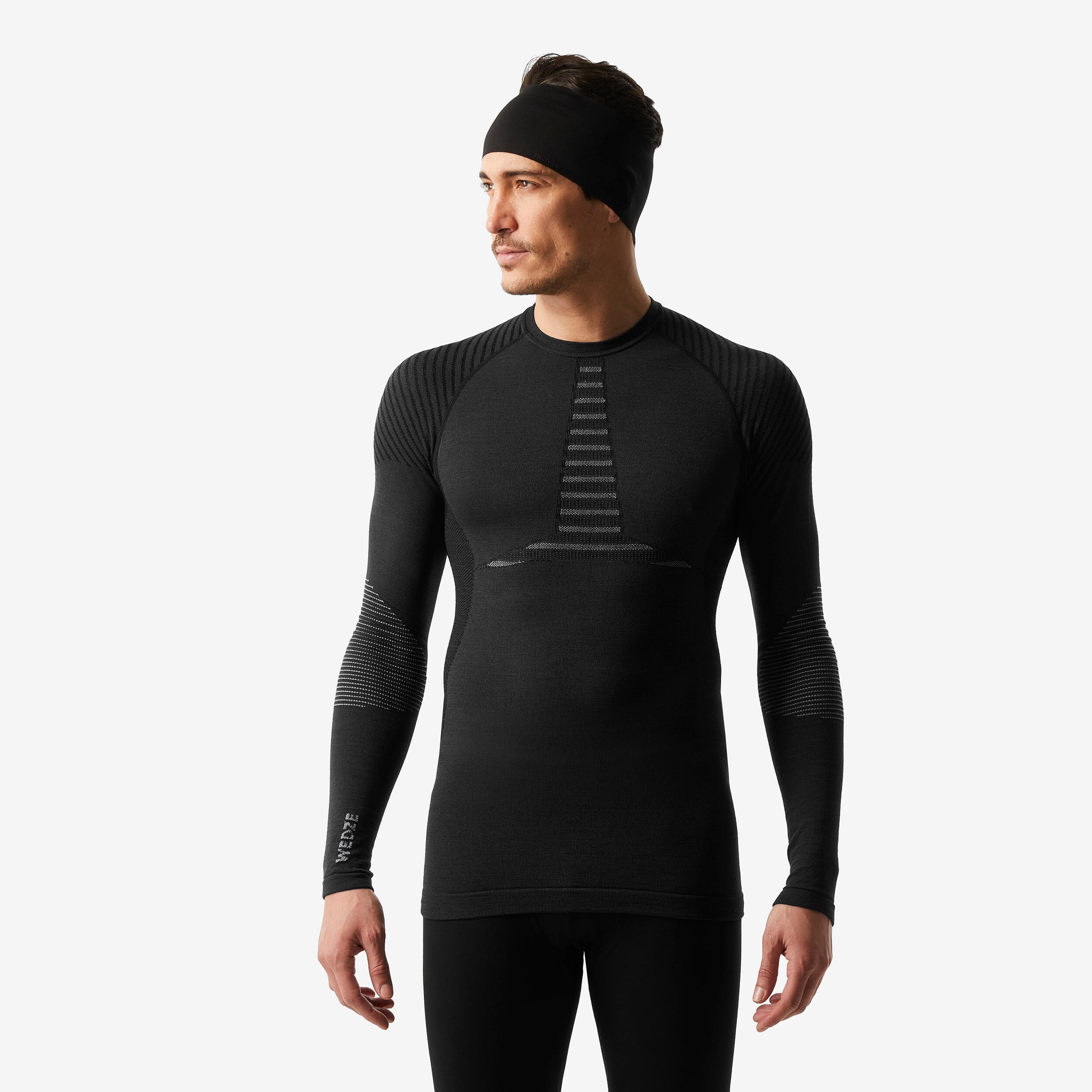 Sous-vêtement thermique de ski laine respirant homme, bl 900 haut noir - Image 1