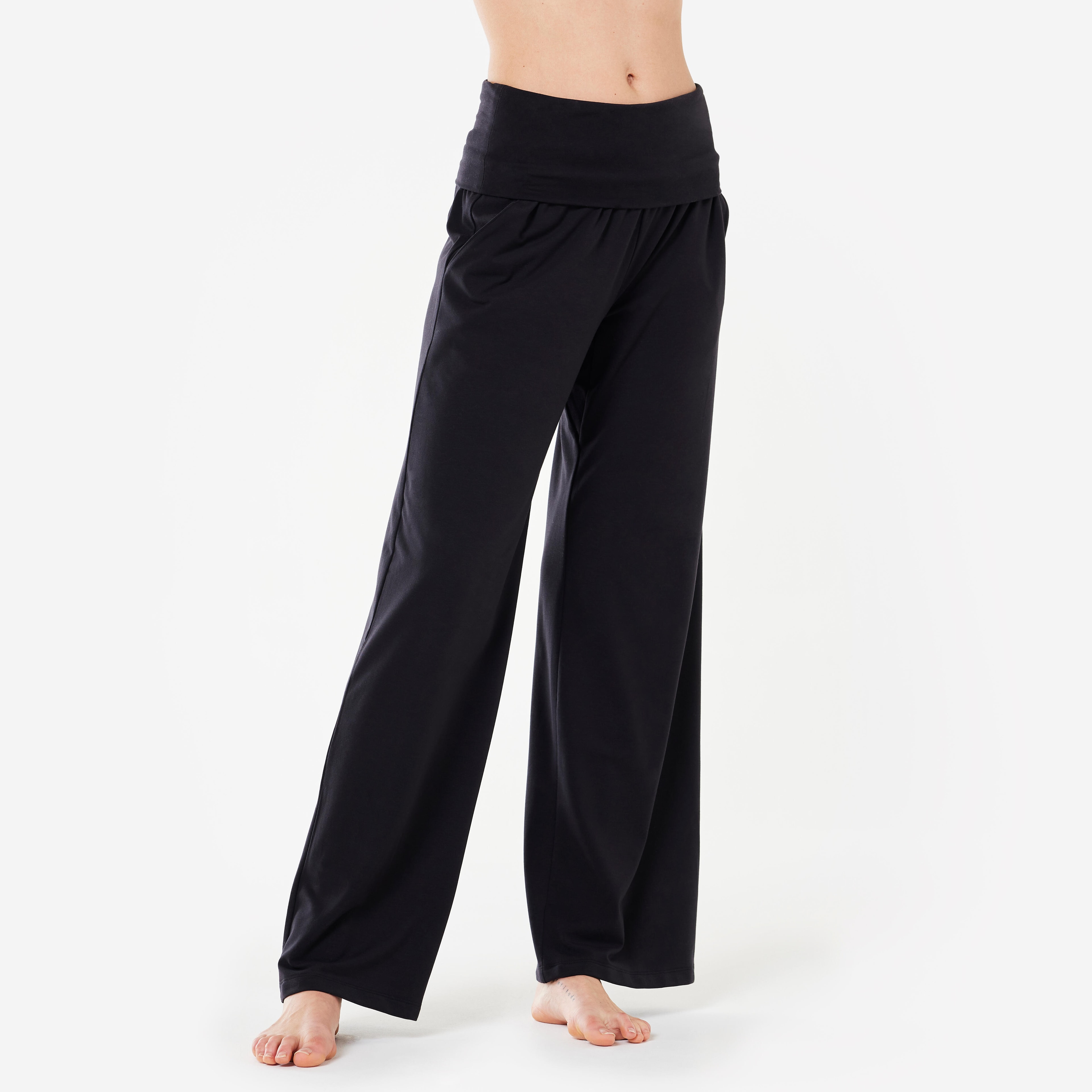 Pantalon de yoga ultra doux femme, noir - Image 1