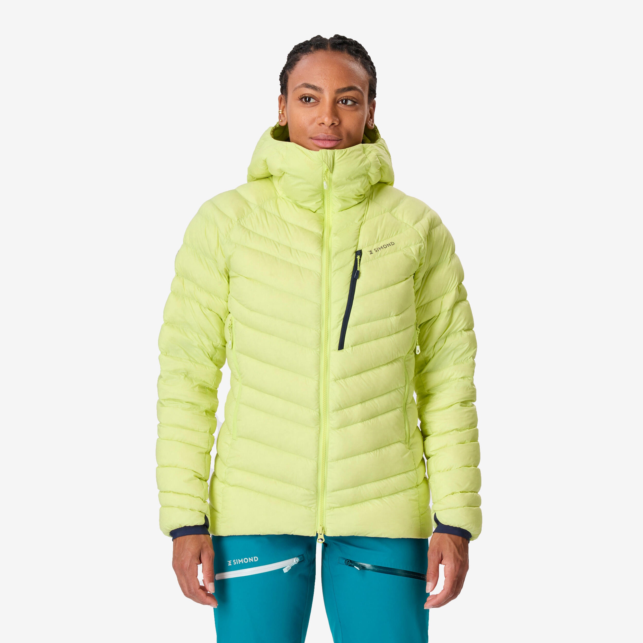 Doudoune Duvet Alpinism Femme - Jaune citron - Image 1