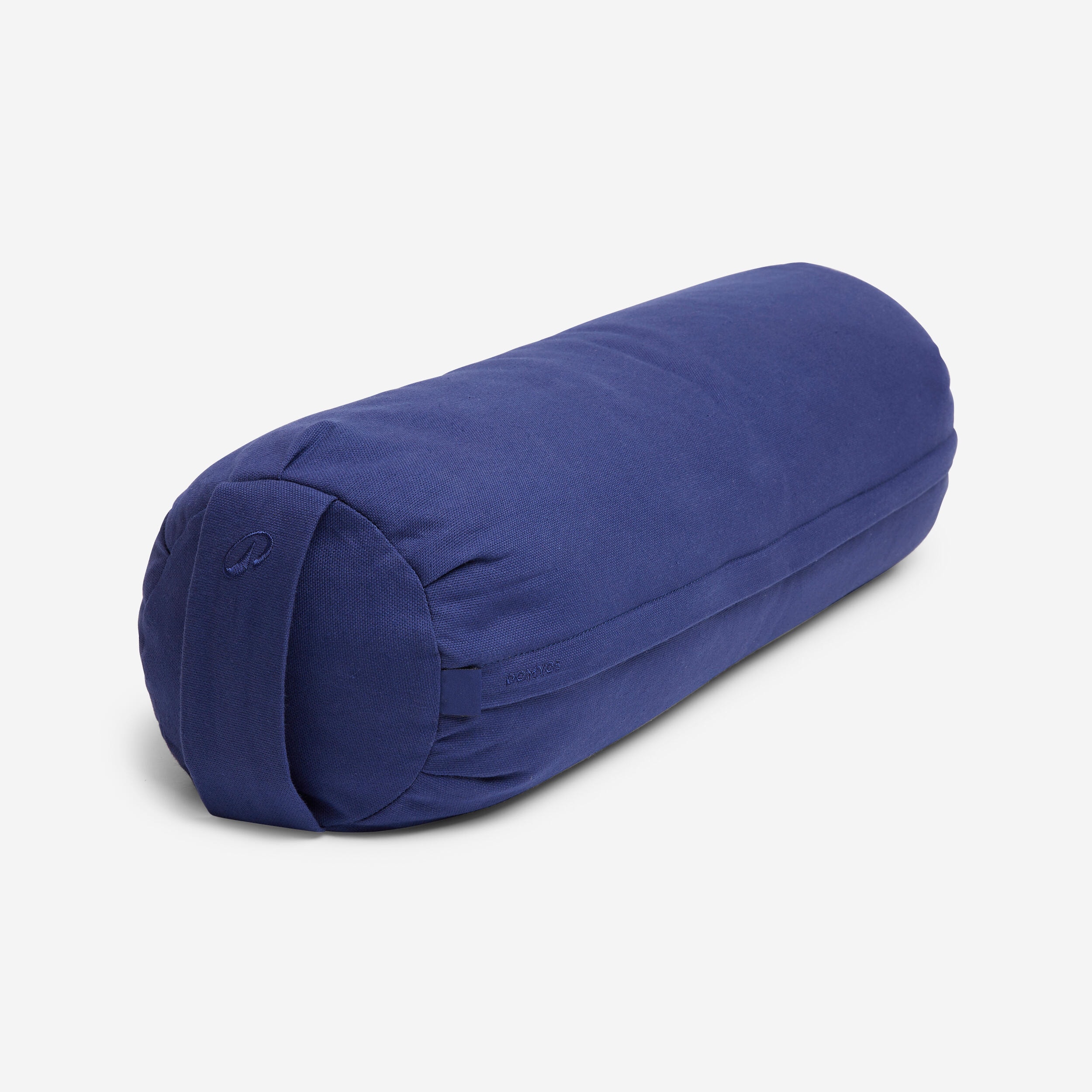 Bolster cousin de yoga rond rembourrage épeautre, bleu foncé - Image 1