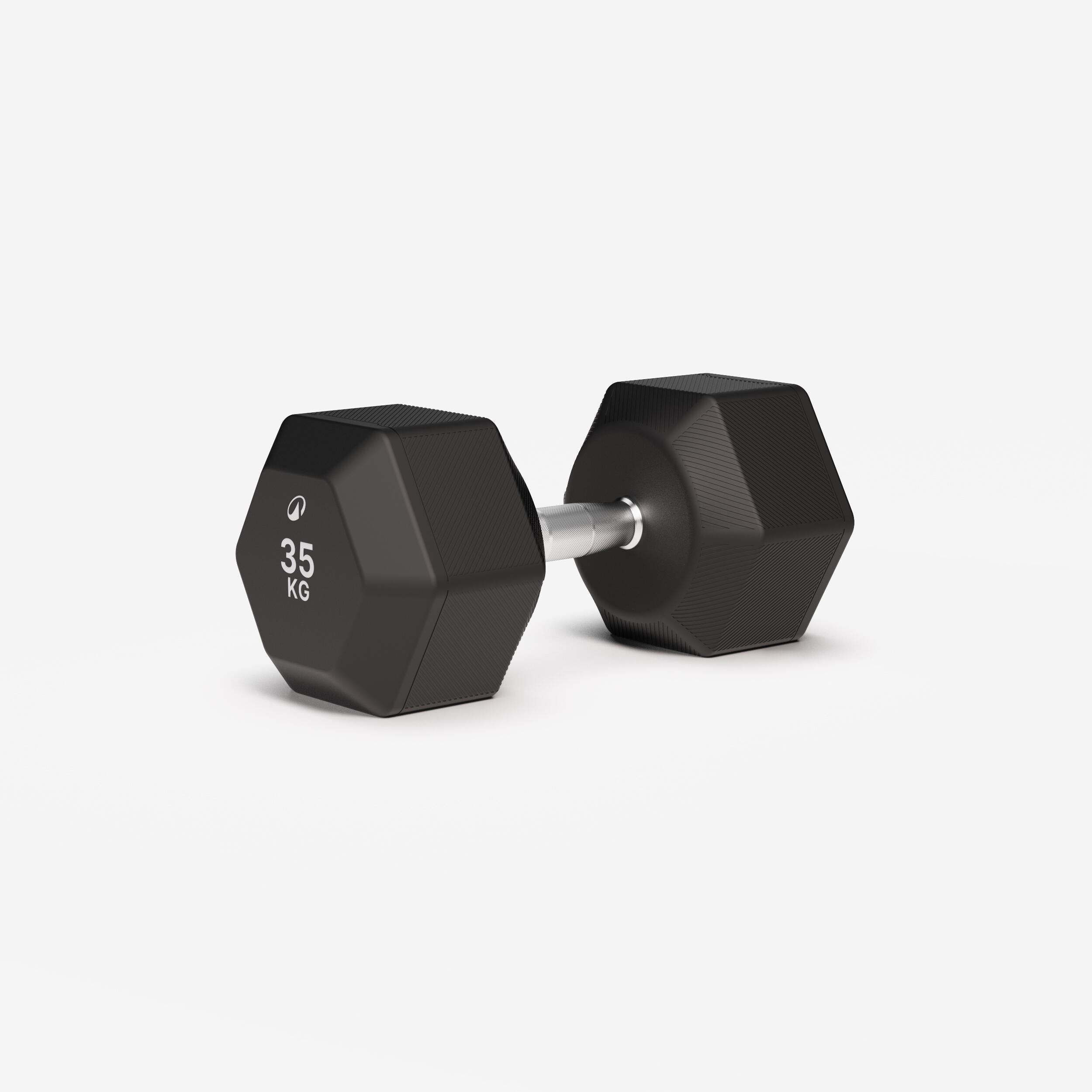 Haltère de crosstraining et musculation Dumbell hexagonale 35 kg, noir - Image 1