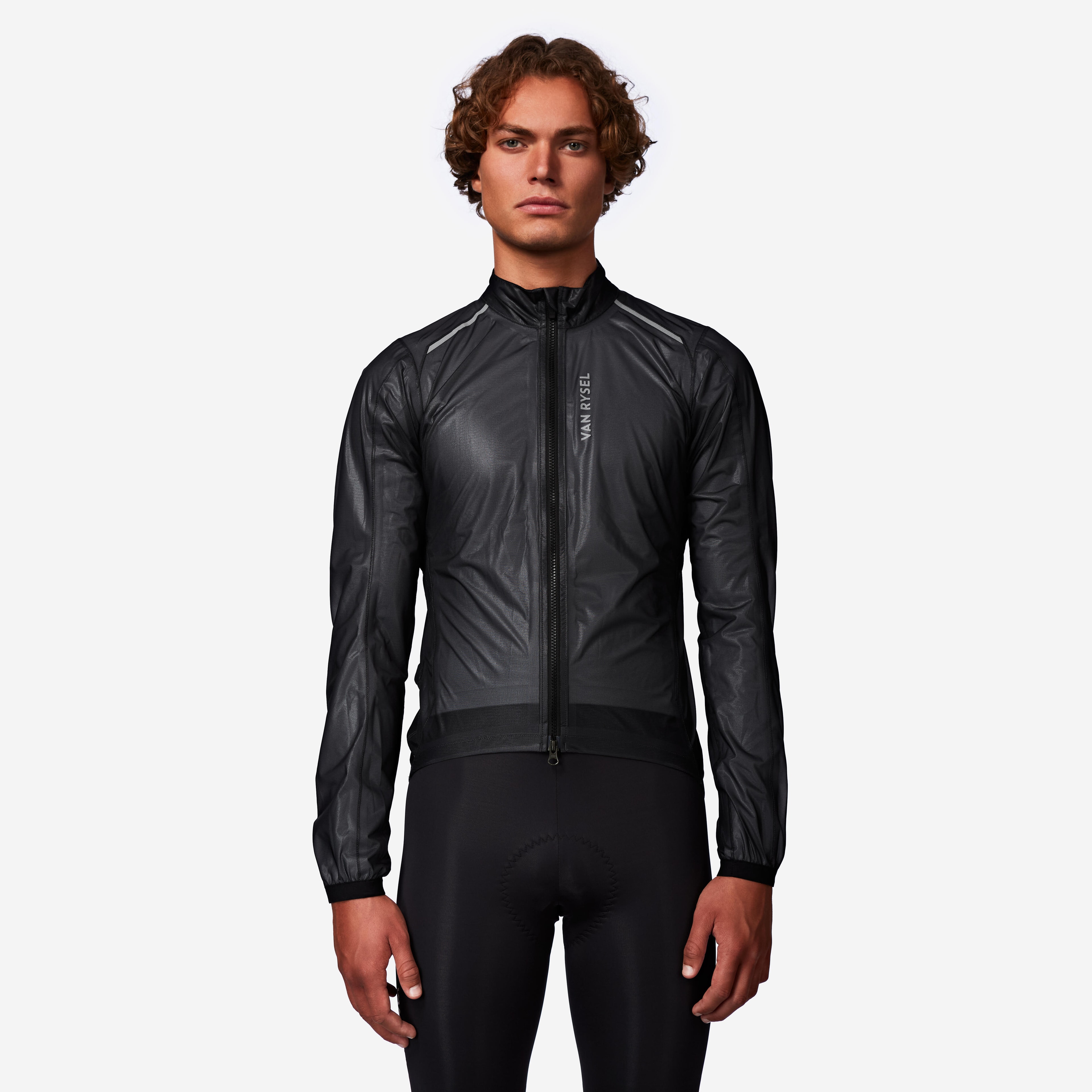 Coupe pluie vélo route manches longues homme - RCR ultralight noir - Image 1