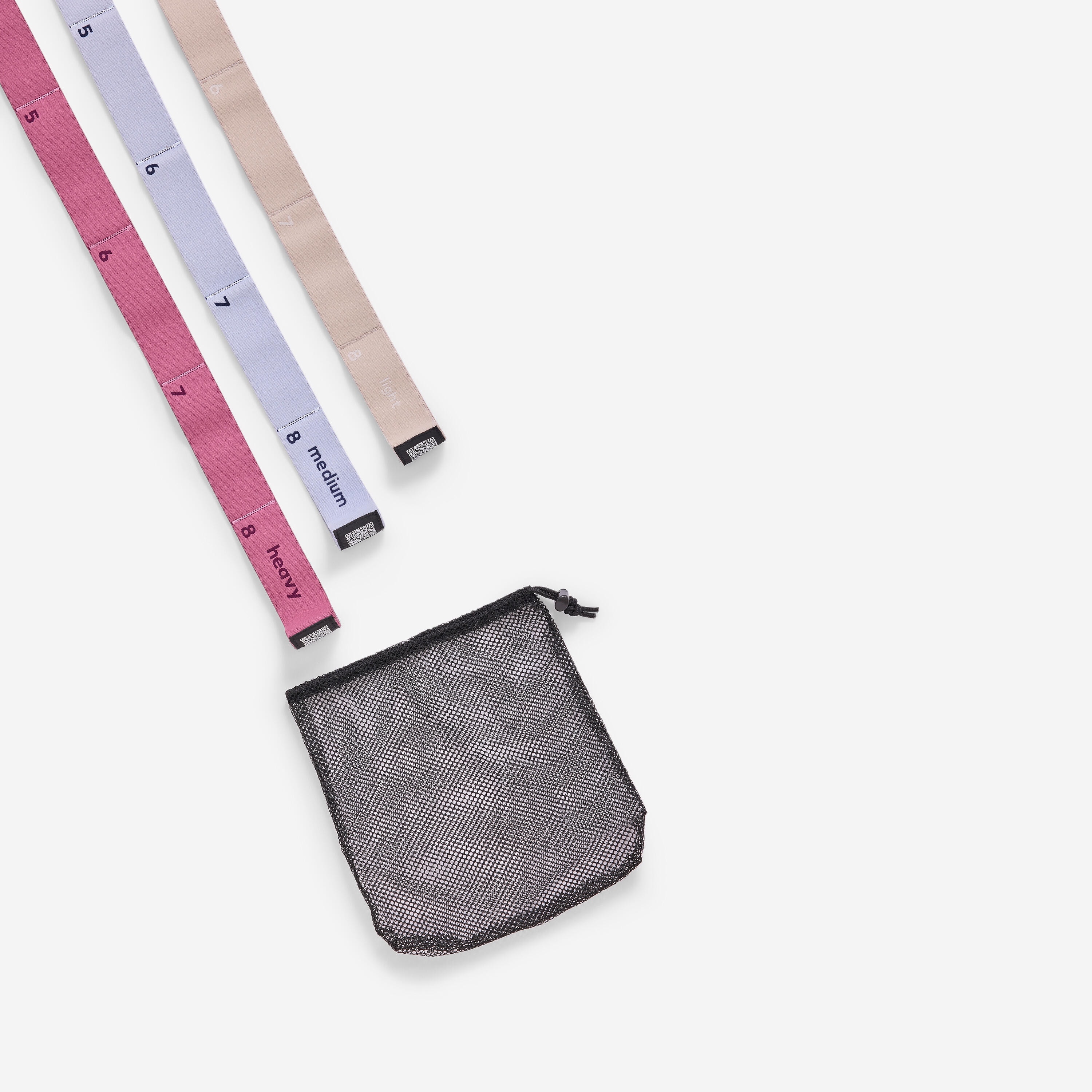 Lot de 3 élastiques de pilates, résistance 7, 10 et 15kg - Image 1