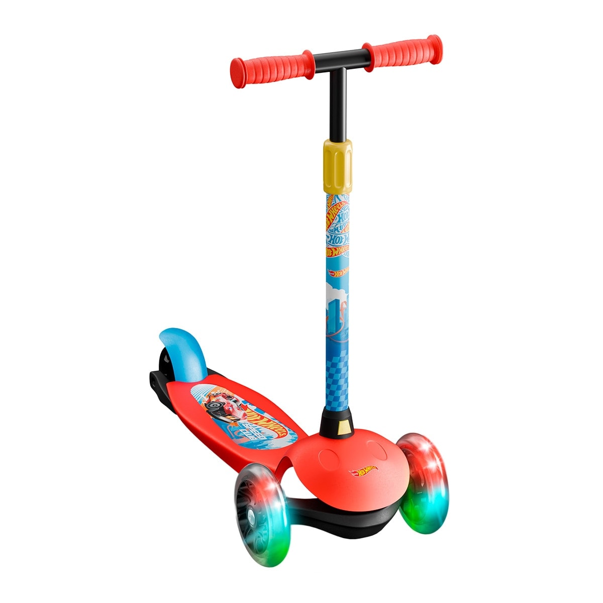 Deqube - Patinete 3 Ruedas Con Luces Led Hot Wheels Deqube. - Image 1