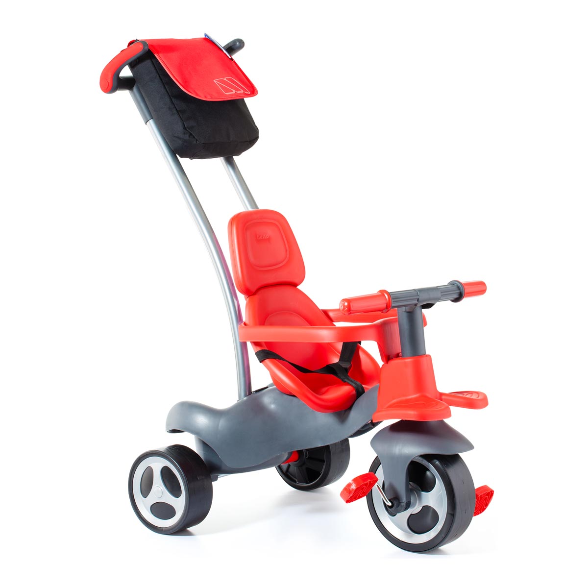 Moltó - Triciclo Urban Trike Dirección Suave + Bolsa + Ruedas De Goma Rojo + Bonus Termo Bebidas. - Image 1
