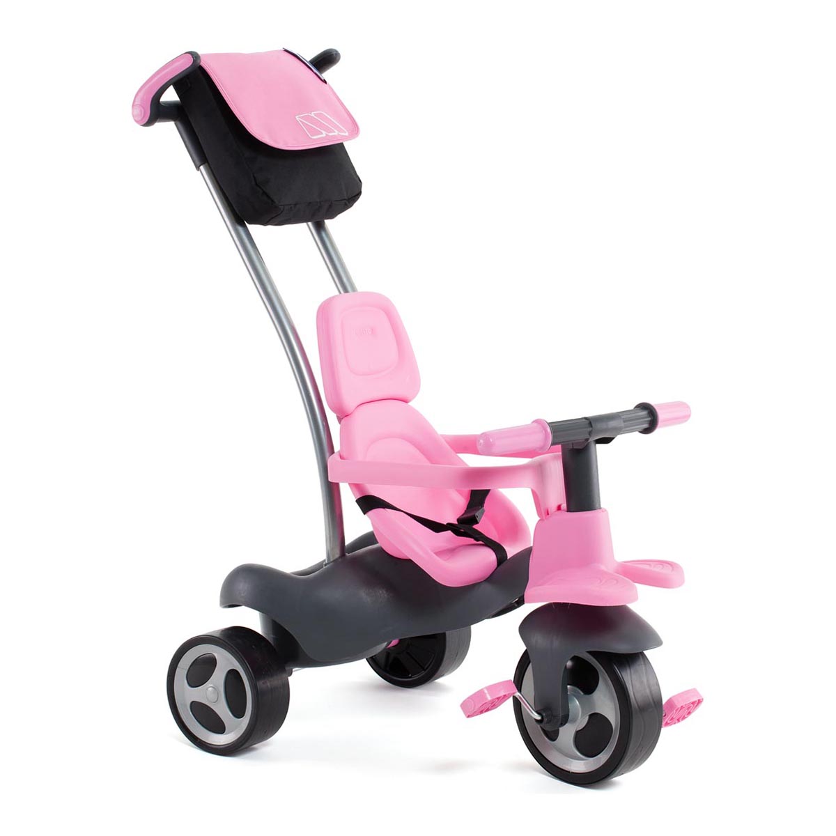 Moltó - Triciclo Urban Trike Dirección Suave + Bolsa + Ruedas De Goma Rosa Bonus Termo Bebidas. - Image 1