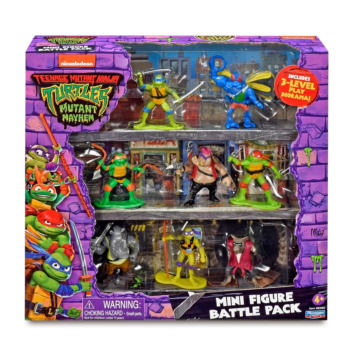 Famosa - Pack 8 Figuras 7 cm Tortugas Ninja Famosa. - Image 1