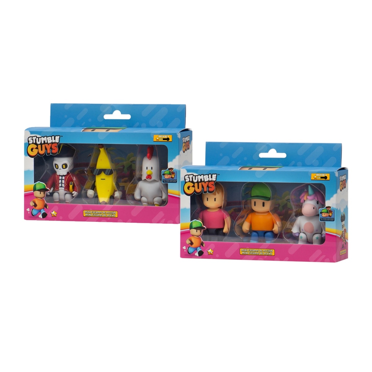 Bizak - Pack 3 Figuras 7,5 cm Stumble Guys Bizak modelos surtidos. - Image 1