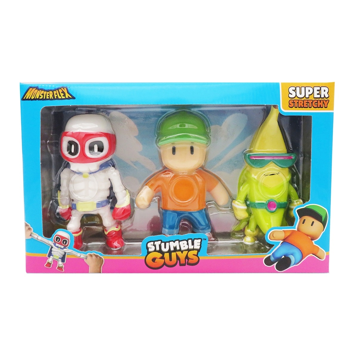 Bizak - Pack 3 Figuras Monsterflex Stumble Guys Bizak modelos surtidos. - Image 1
