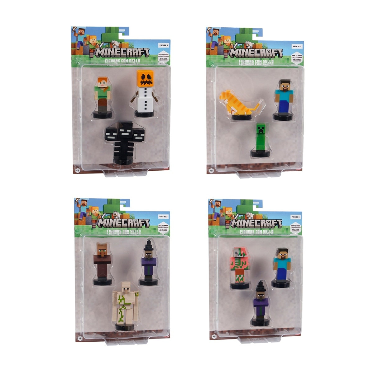 Bizak - Minecraft, pack de 3 figuras de 5 cm surtidos.. - Image 1