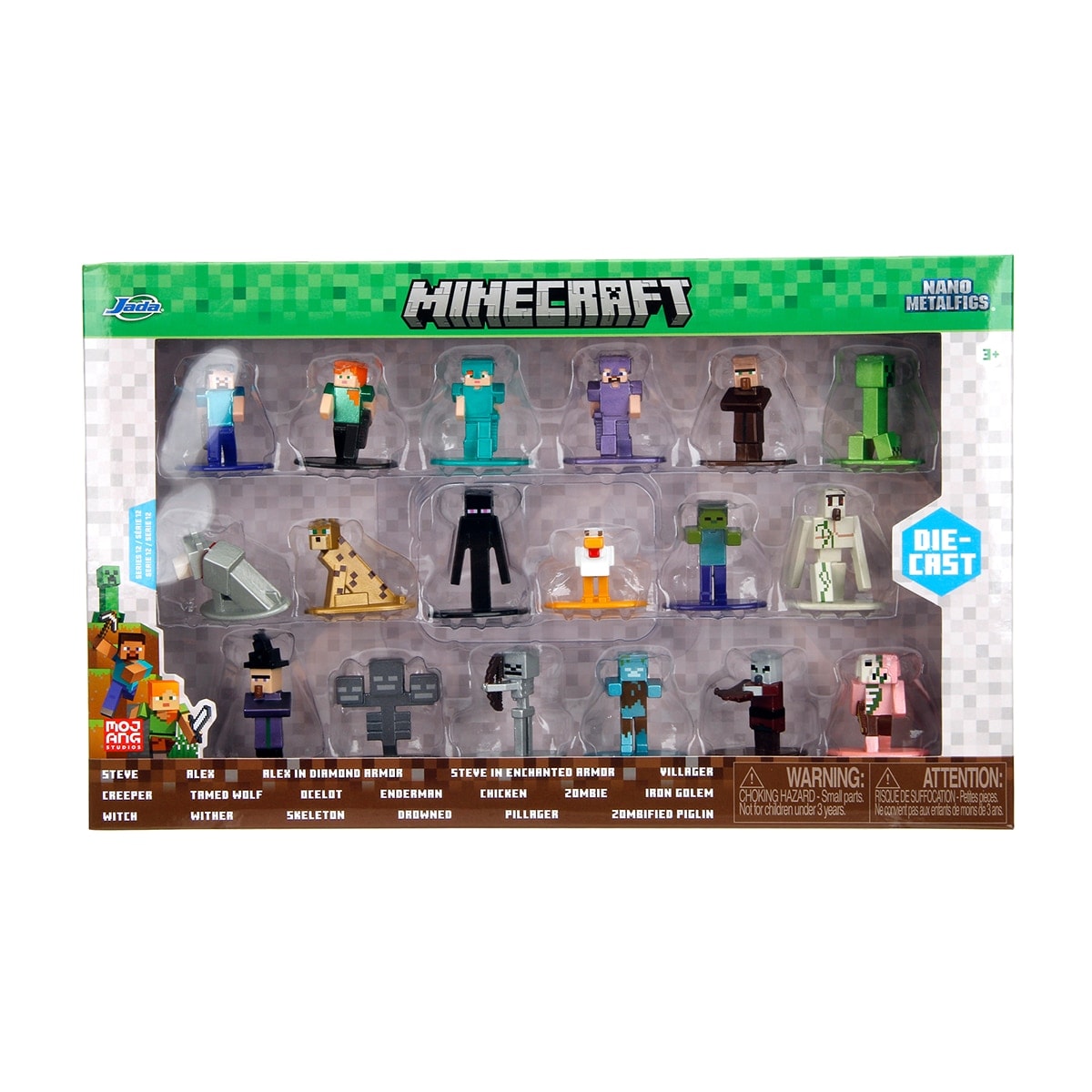 Jada - Set 18 figuras nanofiguras 4cm Minecraft W12 Jada. - Image 1